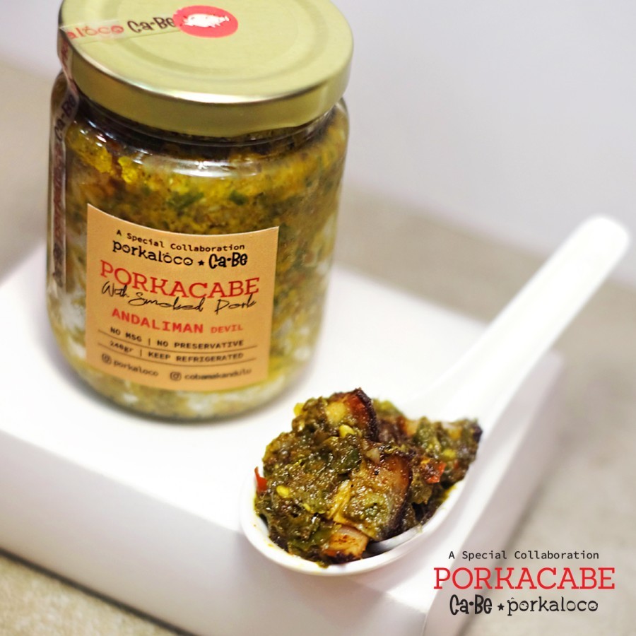 

PORKACABE ANDALIMAN DEVIL Spicy & Tangy Sauce with Bite-Sized Smoked Pork (Artisan Sambal Andaliman Getir, Khas Batak dengan Babi Asap)