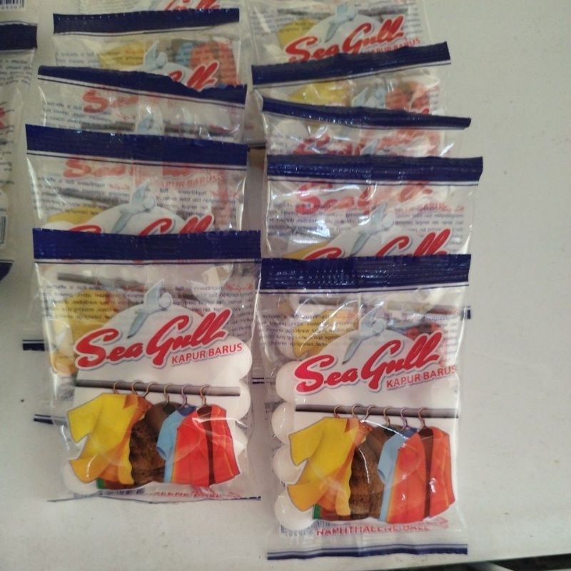 Kapur Barus Sea Gull 25 gram, Kapur Barus Pewangi Baju dan Lemari