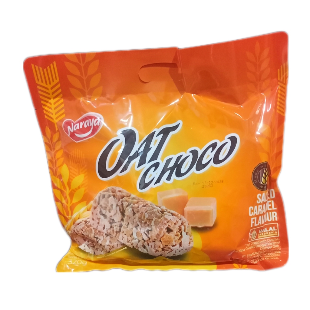 

NARAYA OAT CHOCO 320GR SALTED CARAMEL