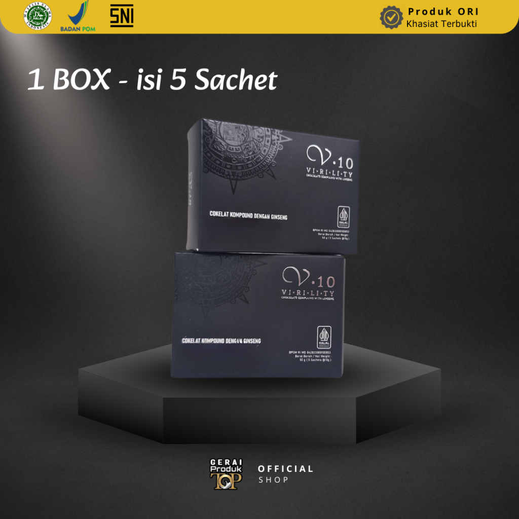 

V10 COKLAT GINSENG 1 BOX ISI 10 PCS COKLAT PREMIUM