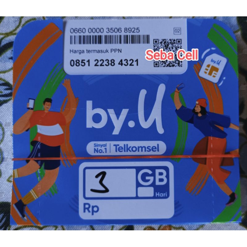 Kartu Perdana by.U (Nomor Cantik)