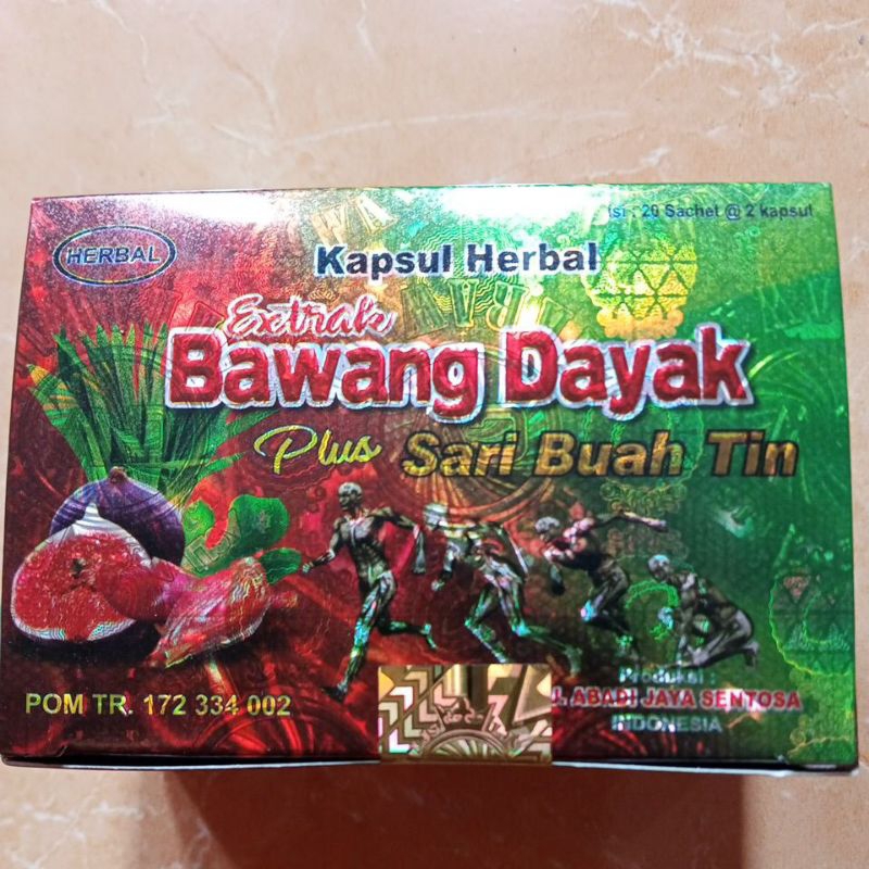 

Kapsul Jamu herbal Bawang Dayak original