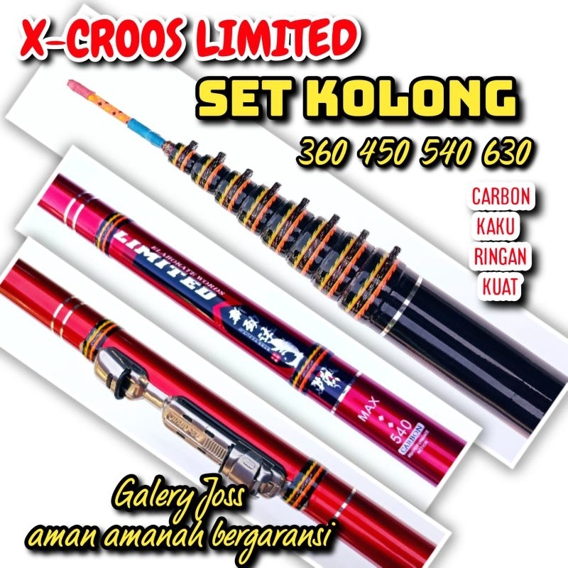 Tegek kolong xcros limited 360 450 540 bahan carbon kaku ringan dan kuat