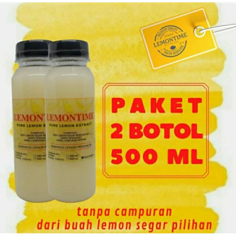 

LEMONEVA Sari Lemon Paket 2 Botol 500 ml jus lemon diet Juice detox
