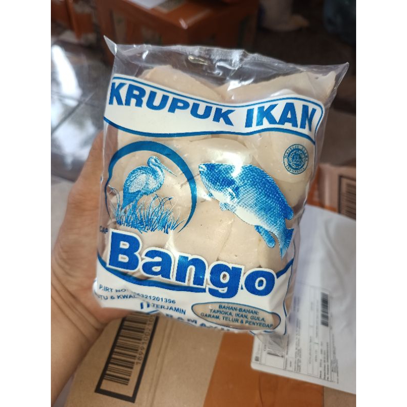 

Kerupuk Ikan Kakap Asli CAP BANGO Kemasan 200 Gram