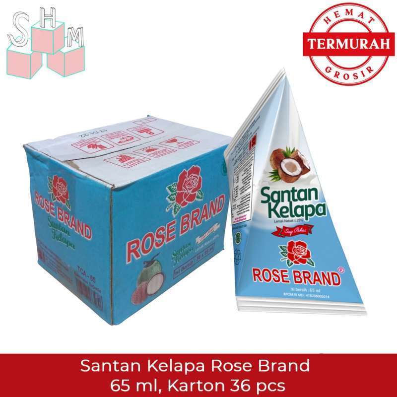 

(Rp 4.500) Santan kelapa Rosebrand 65ml exp 2026