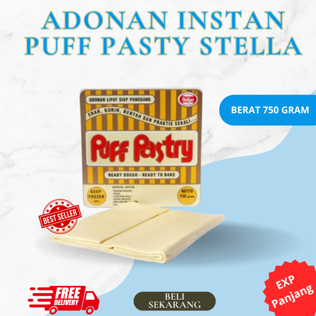 

Stella Puff Pastry 750gr - Instant Puff Pastry