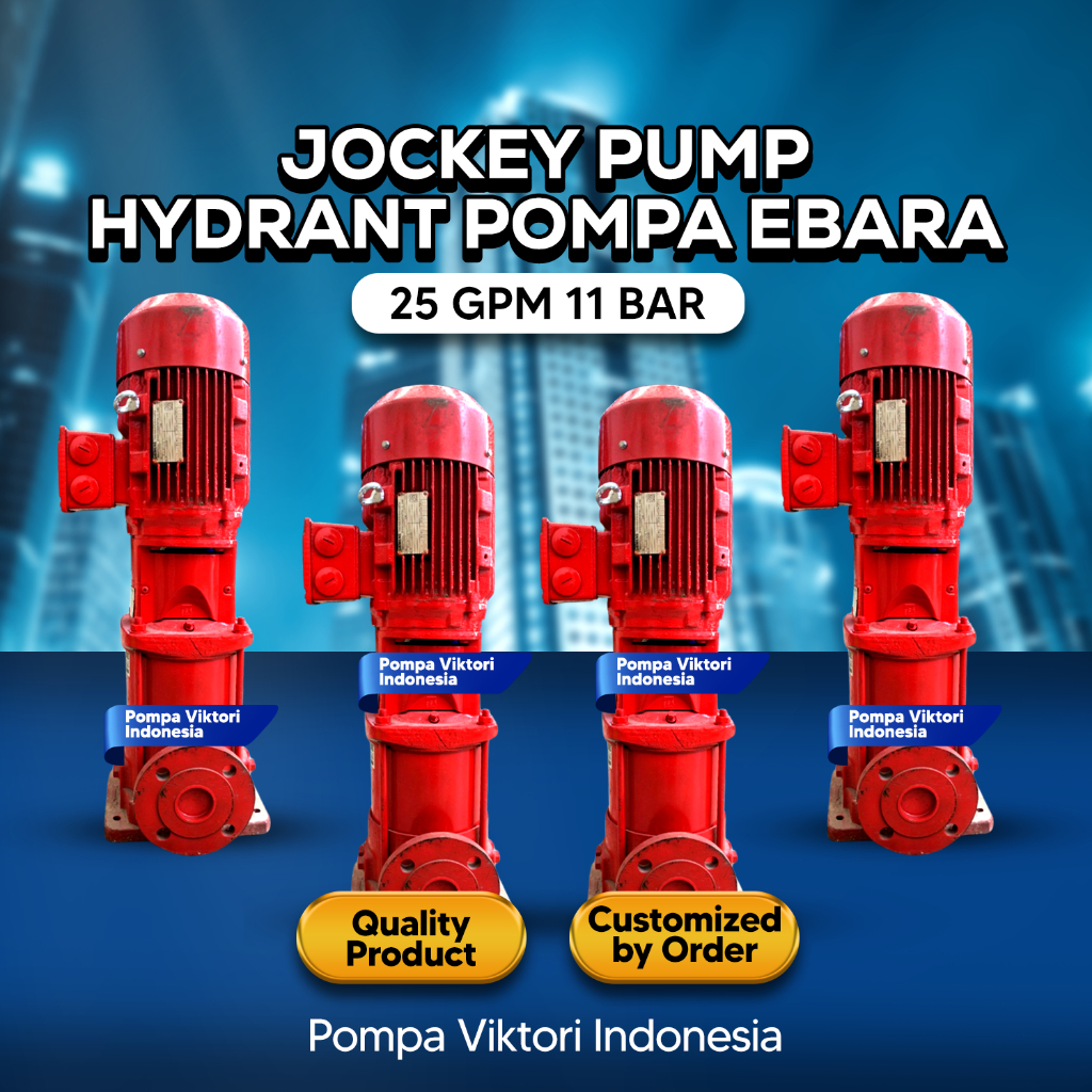 JOCKEY PUMP HYDRANT POMPA EBARA 25 GPM 11 BAR
