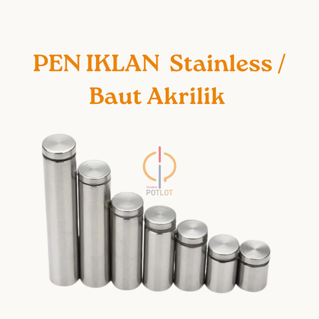 BAUT AKRILIK/PEN IKLAN SIGN BOARD BAUT STABIL KACA DISPLAY / BAUT AKRILIK