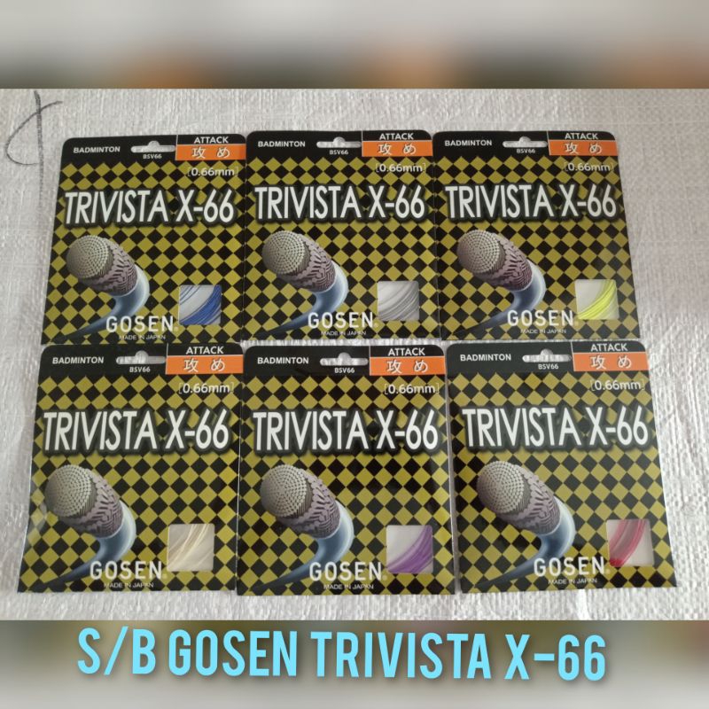 Senar Raket Badminton Gosen TRIVISTA X-66 0,66mm