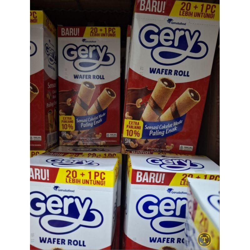 

Gery Wafer Roll 20pcs, isi banyak, coklat melimpahh