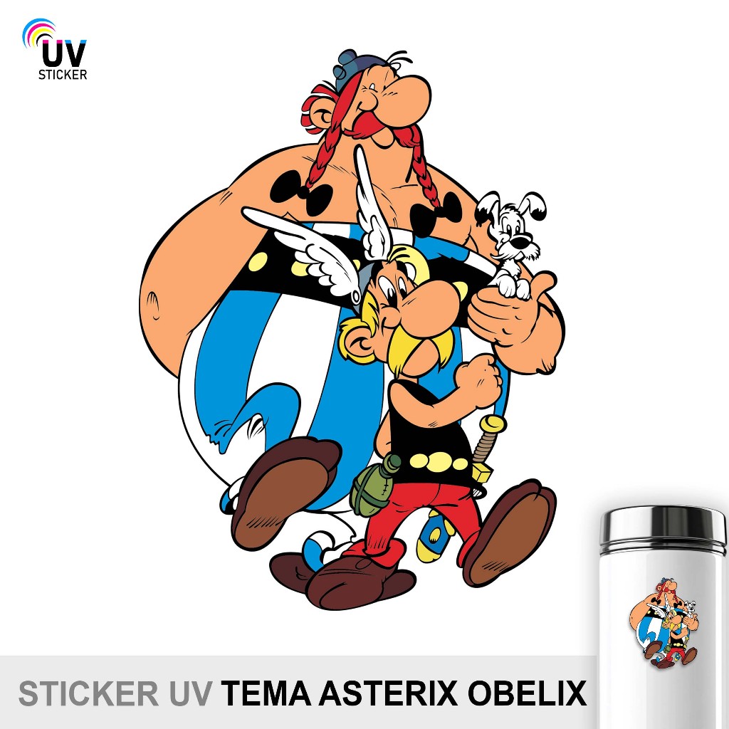 

STIKER UV - TEMA ASTERIX OBELIX | STICKER UV, STICKER MOTOR, STICKER MOBIL, STICKER HELM, STICKER TUMBLER, STICKER 3D, STICKER UV DTF BY UVSticker