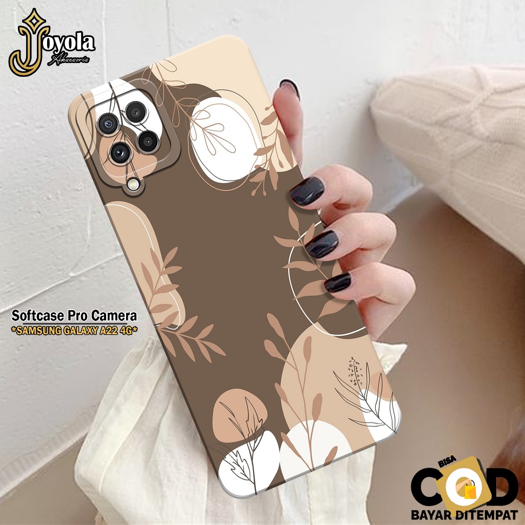 JOYOLA Case Samsung Galaxy A22 4G - Fashion Case Pattern - Softcase Samsung Galaxy A22 4G - Pro Came