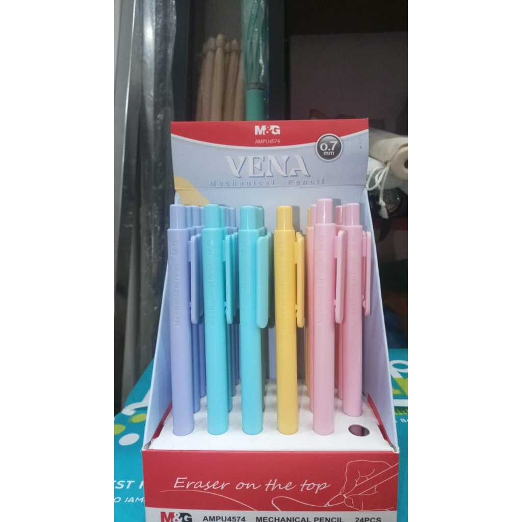 

Pensil Mekanik Pastel M&G #AMPU4574 Mechanical Pencil Vena Tip 0.7mm - SATUAN - M&G P/Mekanik Vena
