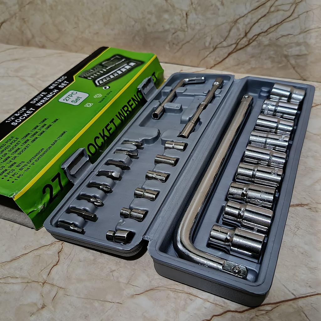 Victory Kunci Sok Shock Set 27 pcs Socket Wrench - Kunci Shock Set
