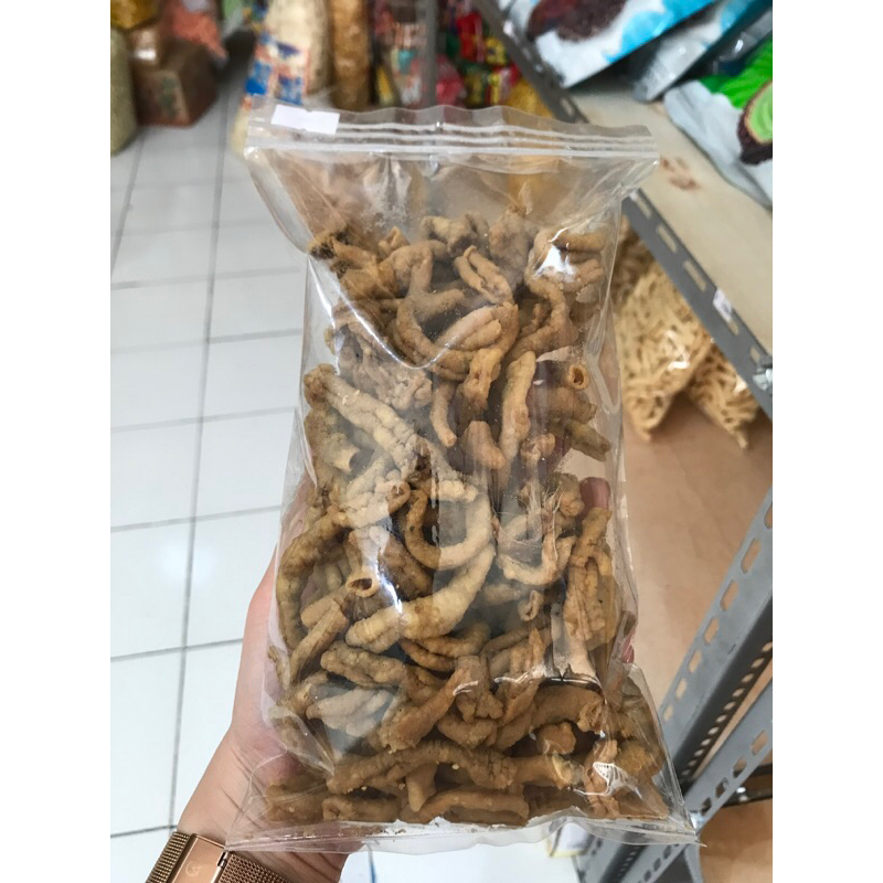 

kripik usus 250 gr PREMIUM renyah enak ECERAN/KILOAN/GROSIRAN
