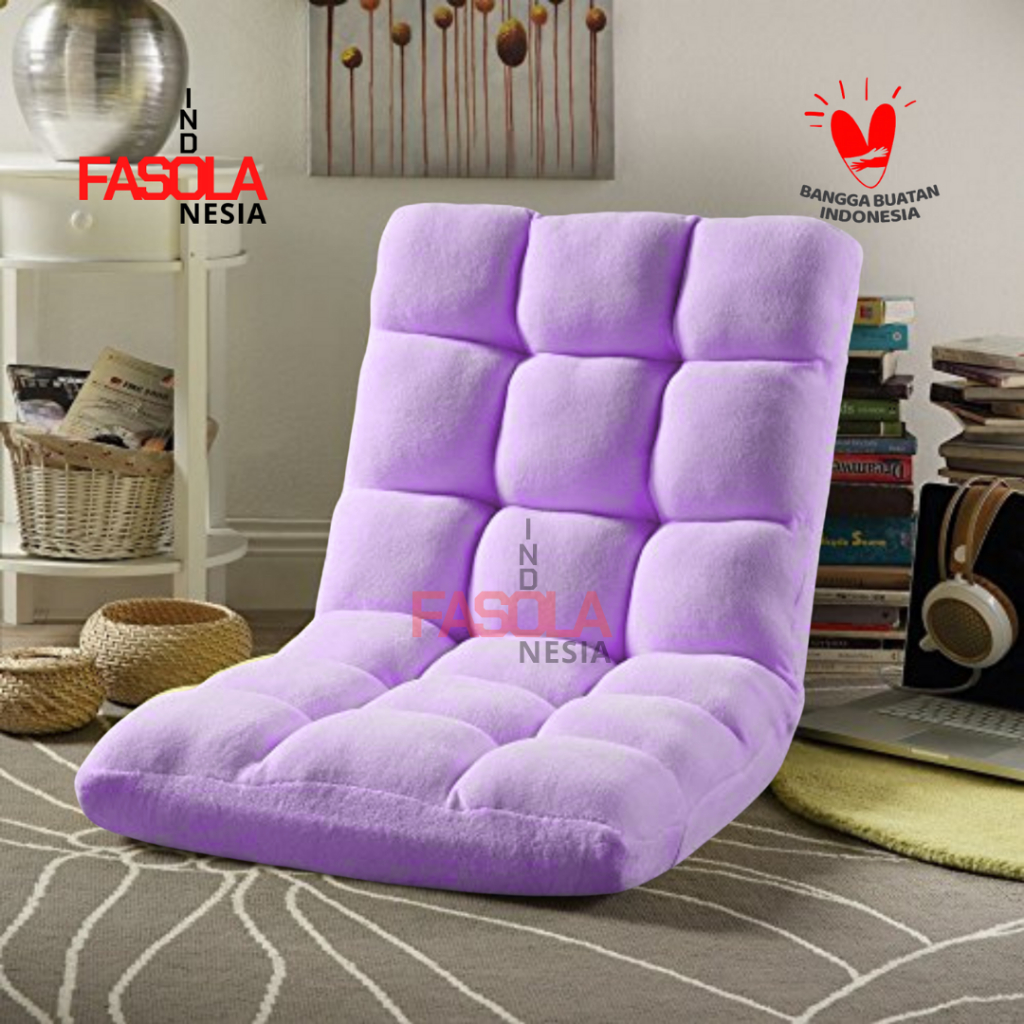Kursi Lesehan Lantai Tatami Reclining 40 Lazysofa Lipat Sandaran Murah Vira