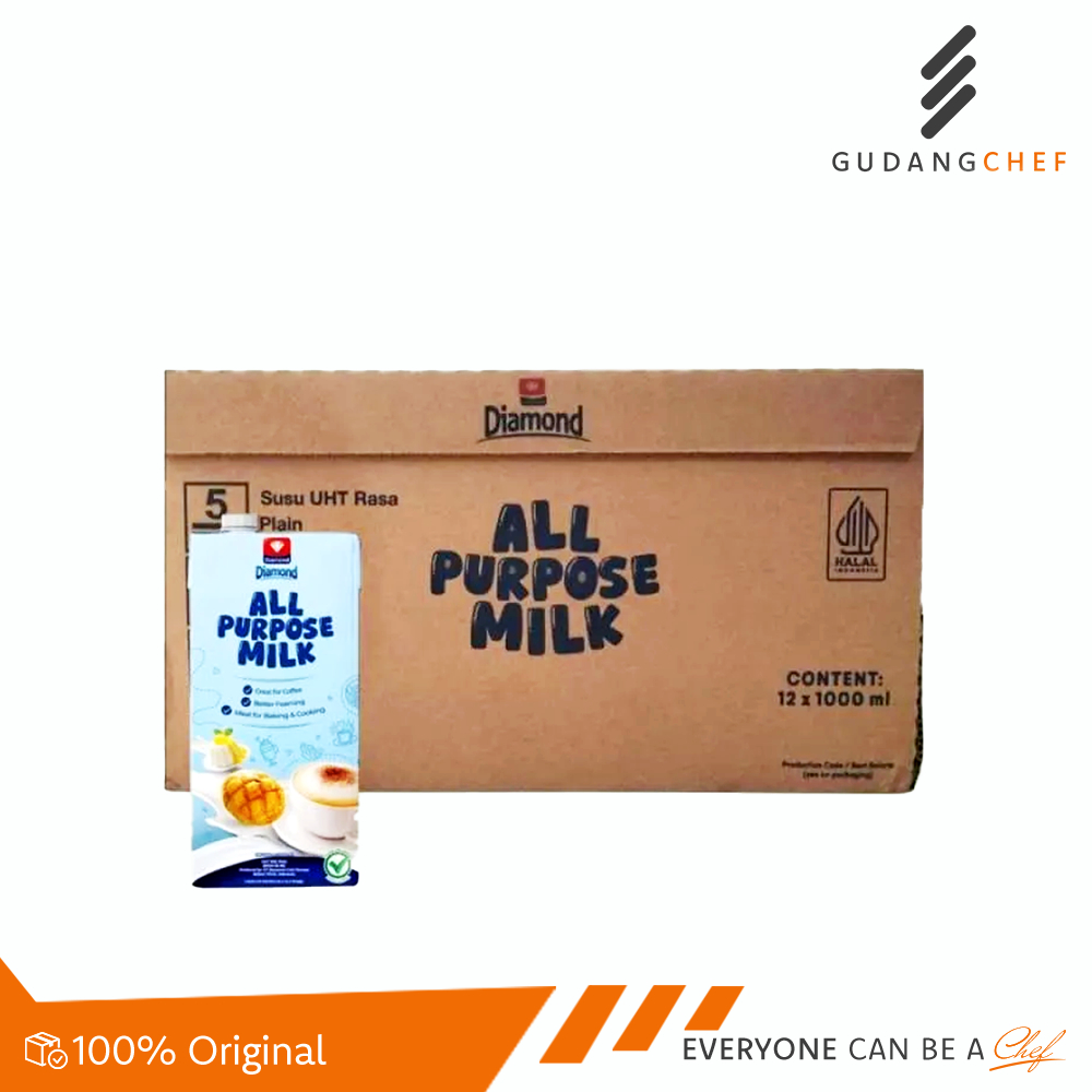 

UHT Diamond All Purpose Milk - Susu Serbaguna 1 Liter