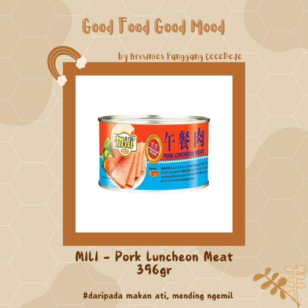 

MILI - Pork Luncheon Meat / HAM Babi Kaleng uk 396gr