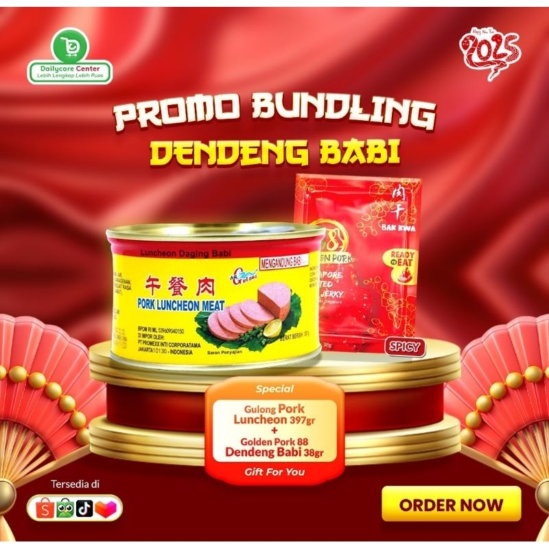 

Gulong Babi kaleng 397gr-promo paket 1 gulong+1 golden Pork 38gr