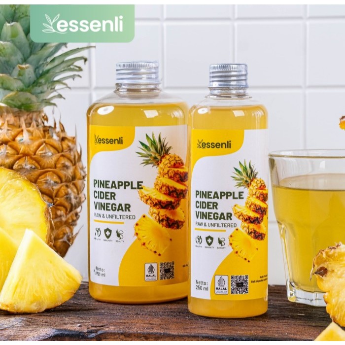 

ESSENLI Cuka Nanas with mother / Pineapple Cider Vinegar 500 gram