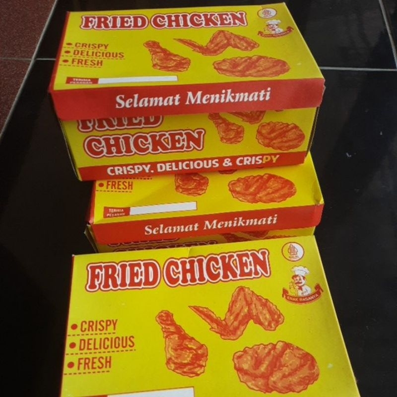 

50PCS DUS KFC /BOX FREID CHICKEN/DUS AYAM GORENG LAMINASI