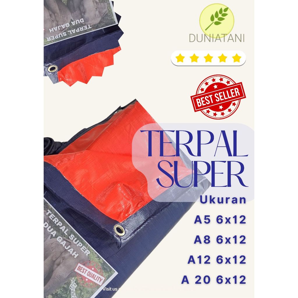 Terpal Plastik Ukuran 6x12m Tebal dan Kuat