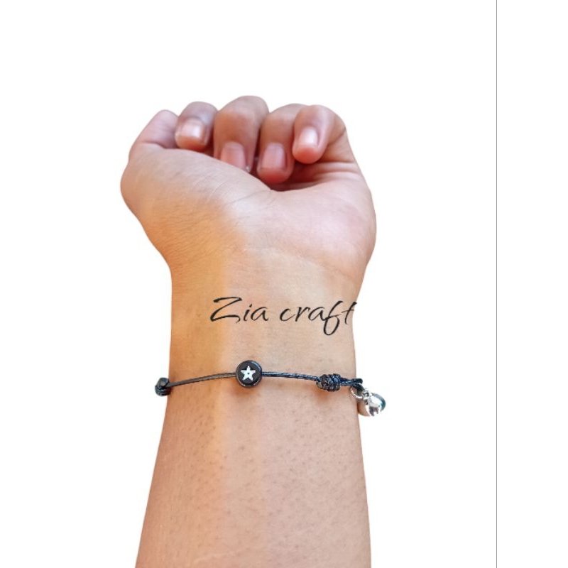 2pcs gelang couple bintang / gelang couple viral / gelang couple simple