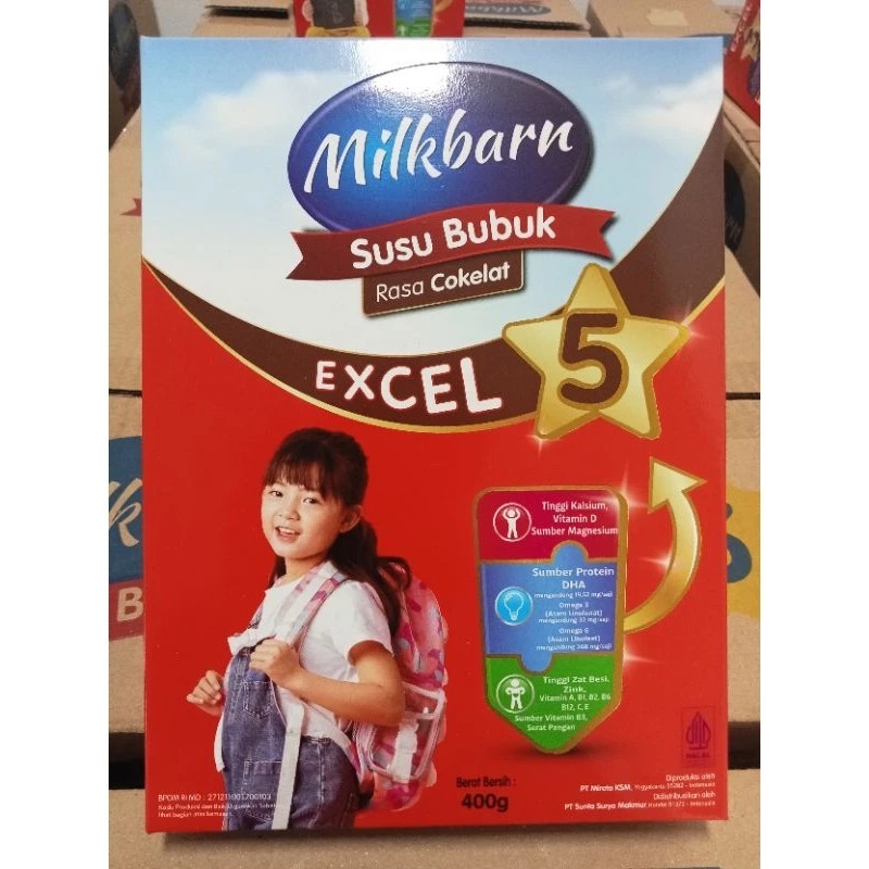 

Milkbarn - Susu Bubuk Rasa Coklat - EXCEL 5 (1-12 Tahun) 400Gram
