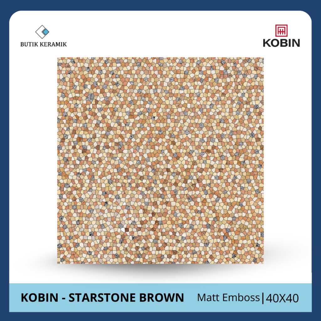 Keramik 50x50 Matt | Kobin | Starstone Series | Matt Emboss | Grade A / KW 1 | Keramik Lantai I Kera