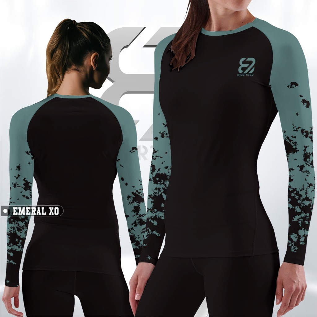 87SportWear Pakaian Olahraga Emeral XO Aerobic/Zumba/Senam/Gym