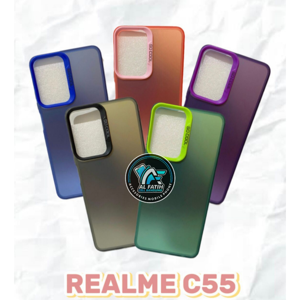 Softcase Case IMD Macaron Matte Realme C55