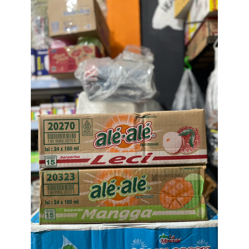 

1 BOTOL ALE ALE LECI MANGGA. 100% BARU BERSEGEL HALAL ORI WINGS FOOD.