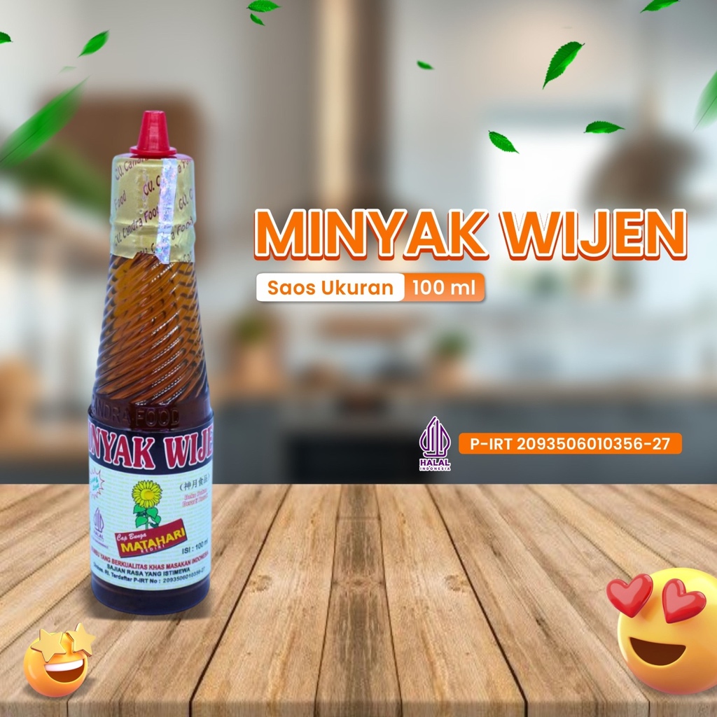 

Minyak Wijen , Seasoning Oil , Bahan Makanan , Masakan , CAP BUNGA MATAHARI 100ML