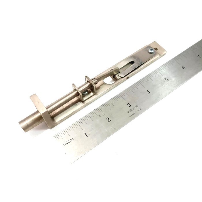 Selot Pintu Tanam Atas Bawah 6 Inch Stainless Steel - Slot Grendel Kunci Pintu Tanam 6"