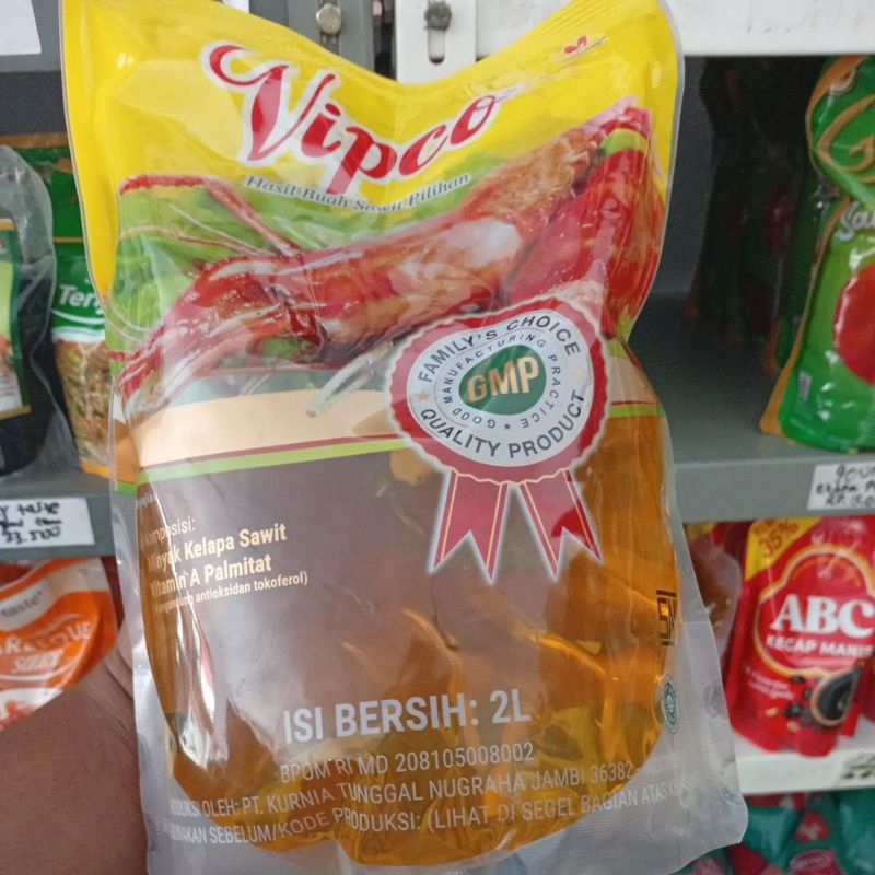 

Vipco minyak goreng sawit uk 2 liter