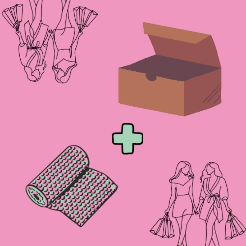 

Packaging Dus + Bubble wrap