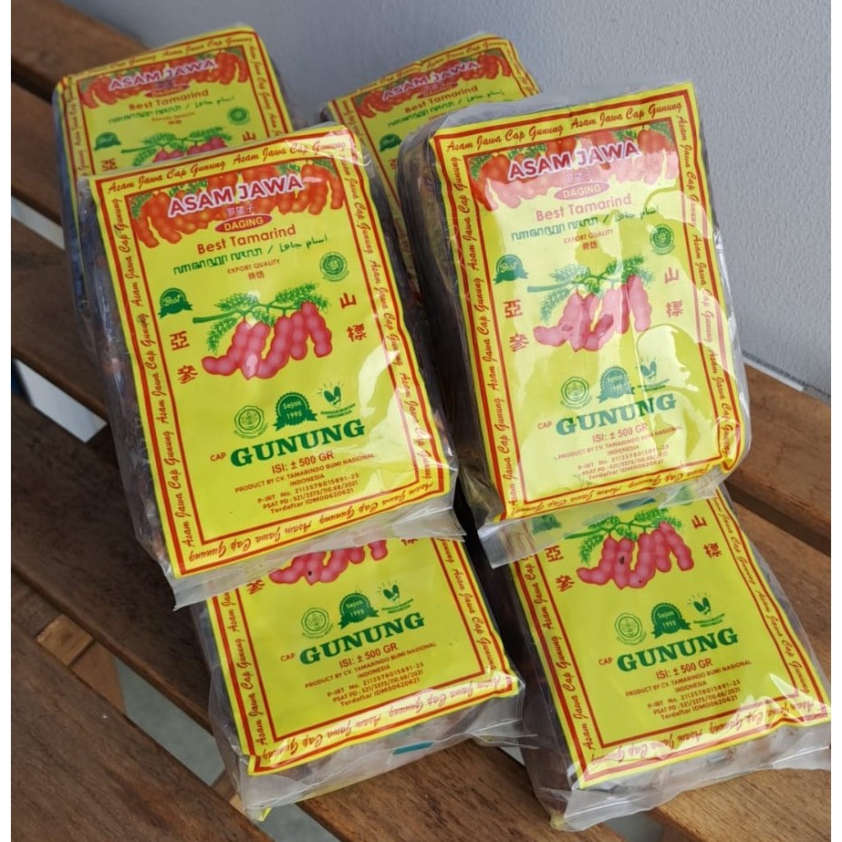 

Asam Jawa Daging 500gr 1 Dus isi 40 bks