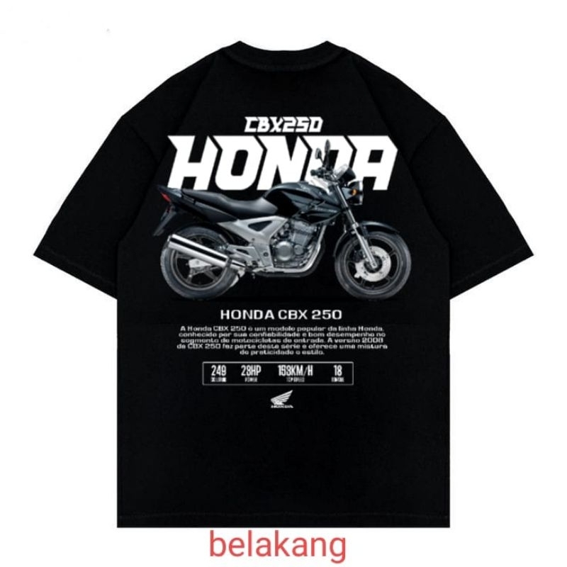 Kaos Motor Honda CBX 250 Murah Design Keren