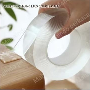 

Nano Magic Double tape Bening Tahan Air 1m x 1mm x 3cm Perekat ajaib