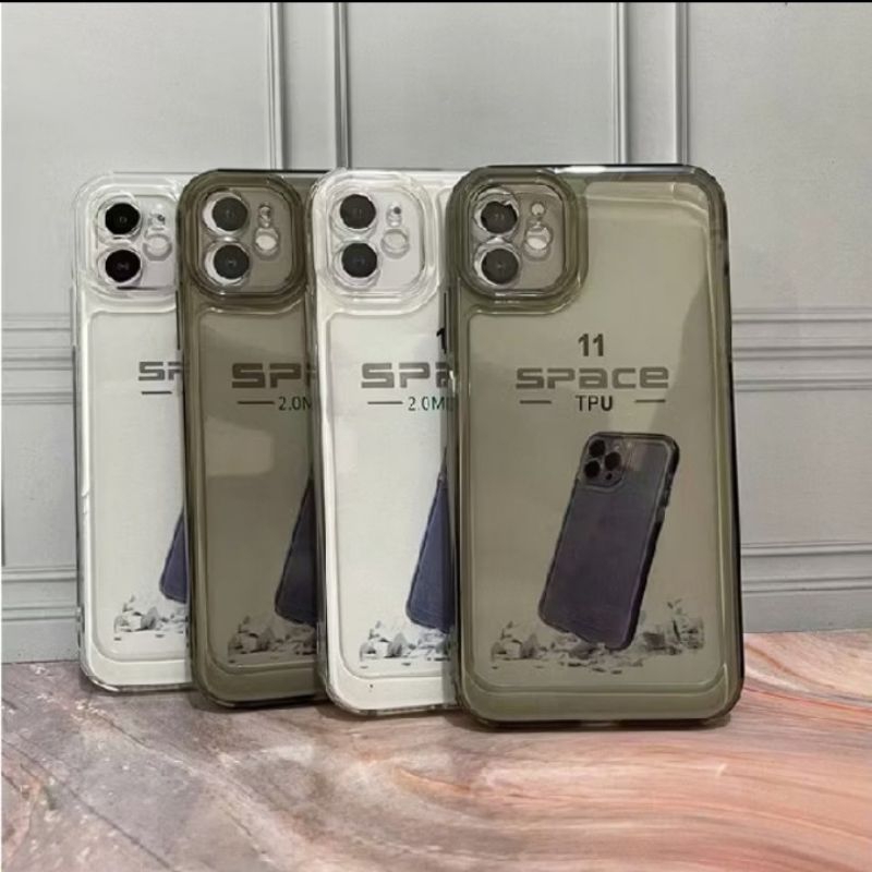 slikon clear black IPHONE 11 case bening HITAM transparan pelindung camera