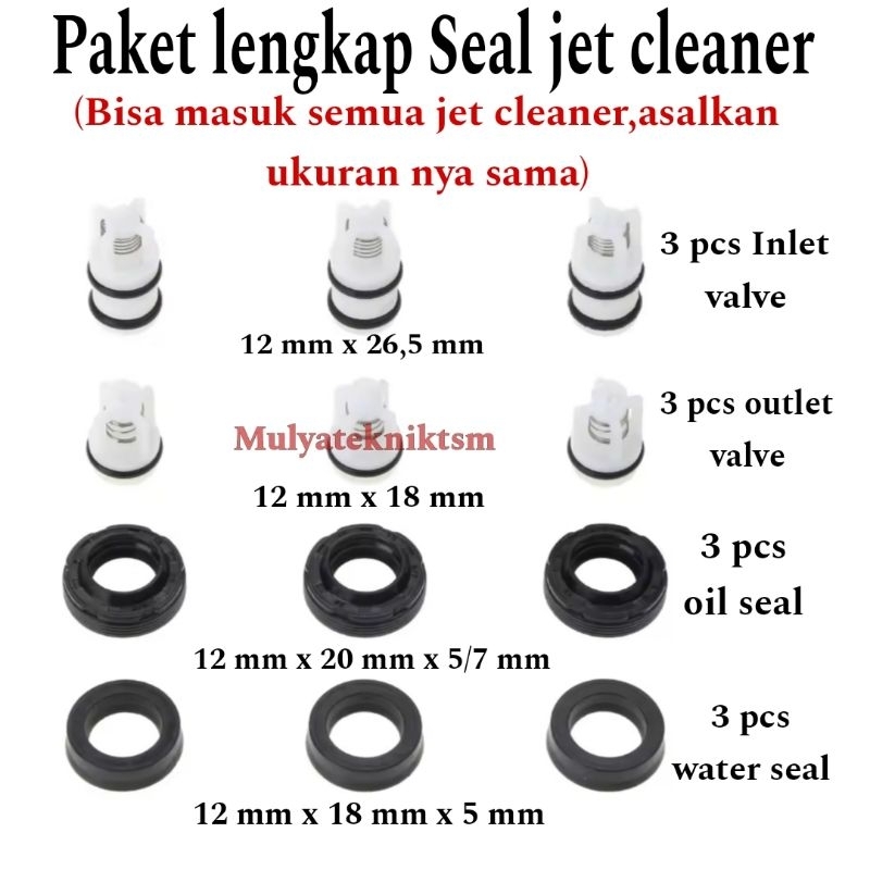Water seal jet cleaner oil seal jet cleaner valve klep jet cleaner inlet valve jet cleanner outlet v