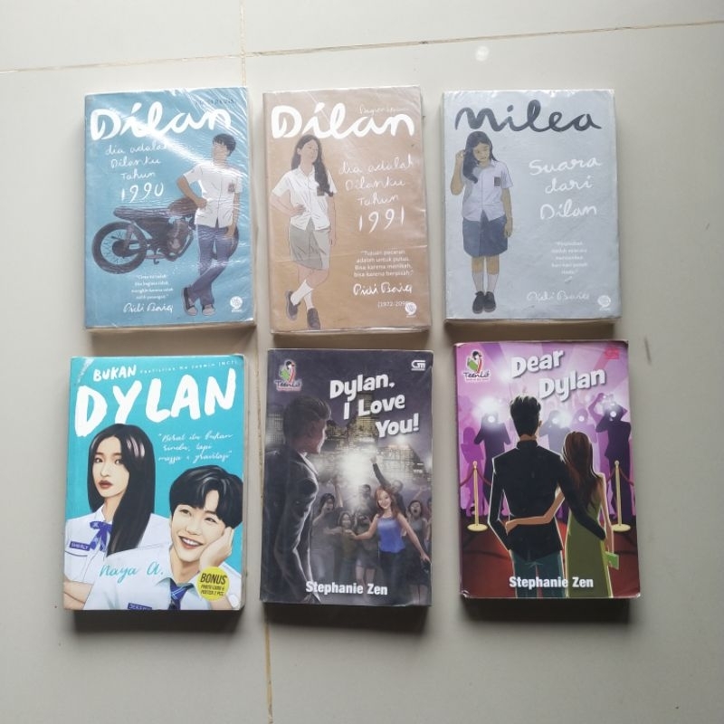 Buku Novel Remaja; DILAN Tahun 1990, DILAN Tahun 1991, NILEA Suara dari Dilan, SHINJU, KEKASIH IMPIA