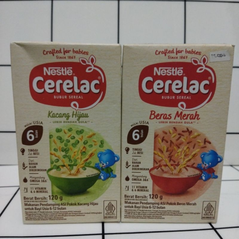 cerelac bubur sereal bayi 6+bulan 120gr