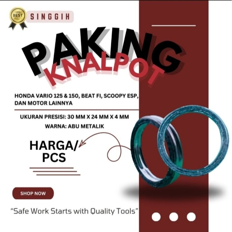 paking knalpot vario,vario125,vario150,grend,Supra,Supra X, dll