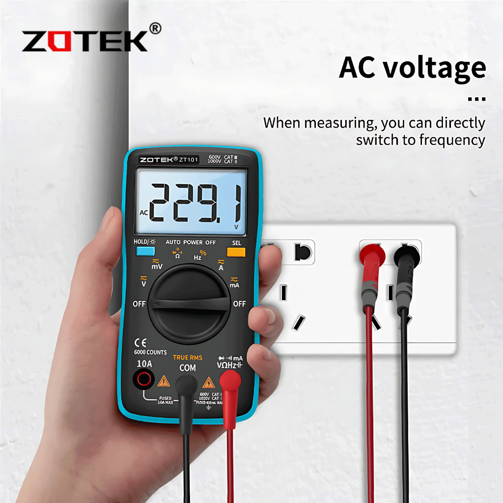 AVOMETER DIGITAL ZOTEK ZT101 / MULTITESTER DIGITAL ZOTEK ZT 101