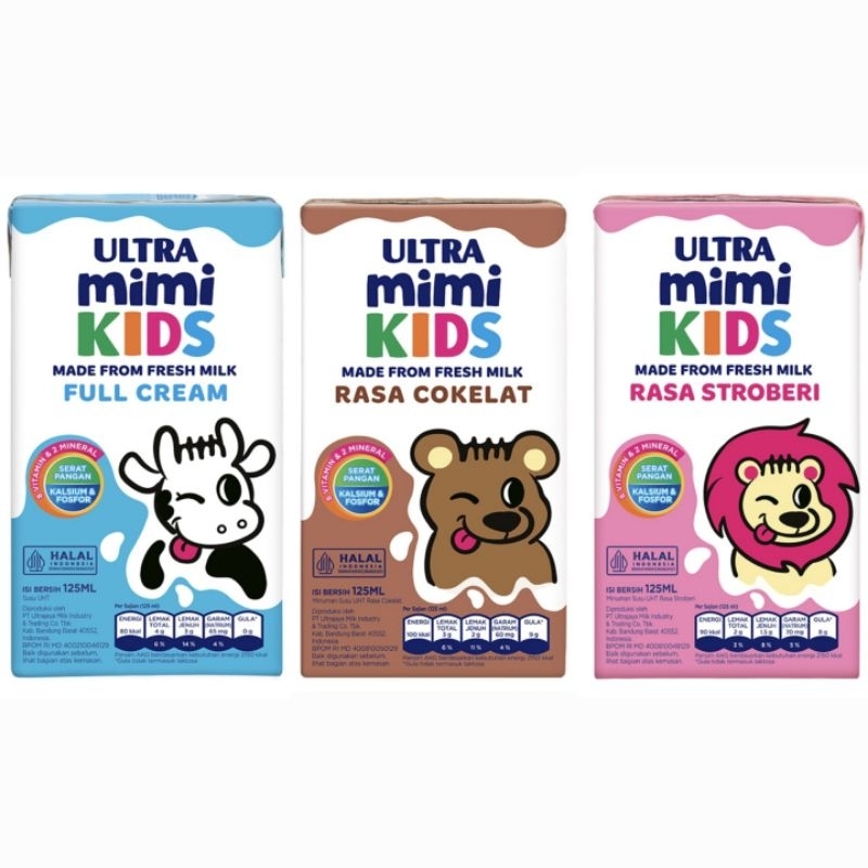 

Ultra Mimi Kids Susu Cair UHT Kotak 125 ml