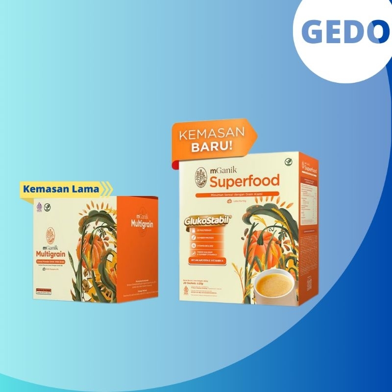 

Mganik Multigrain Drink 1 box isi 20 sachet Diet Kolesterol Gula Darah