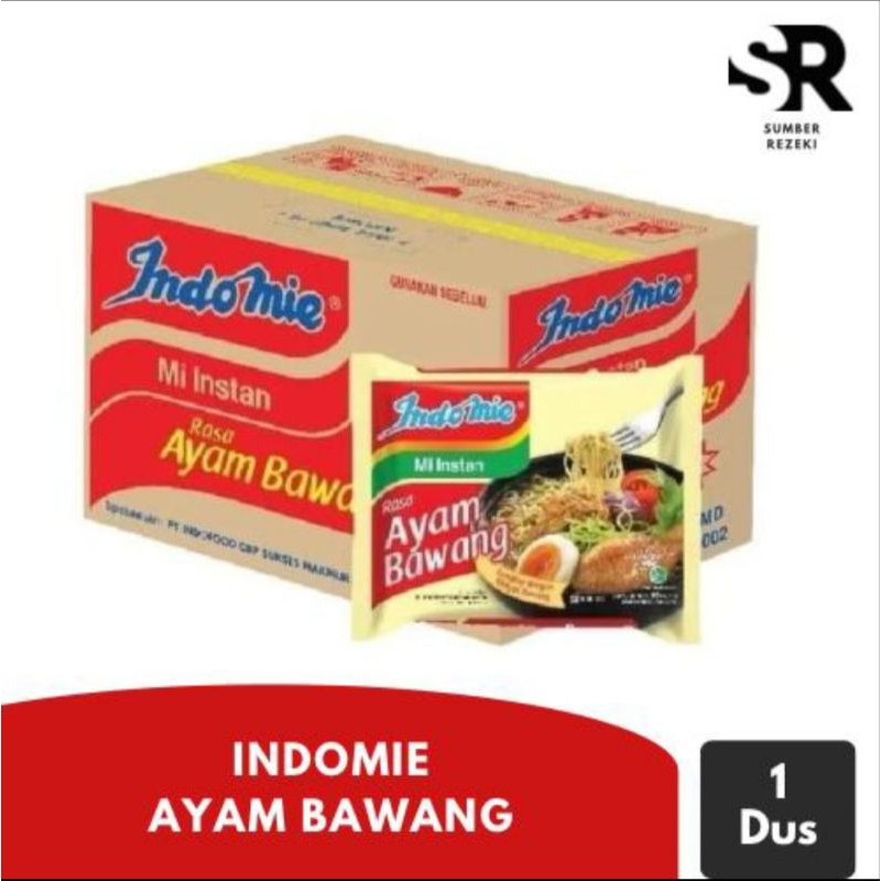 

indomie rasa ayam bawang 1 dus isi 40pcs