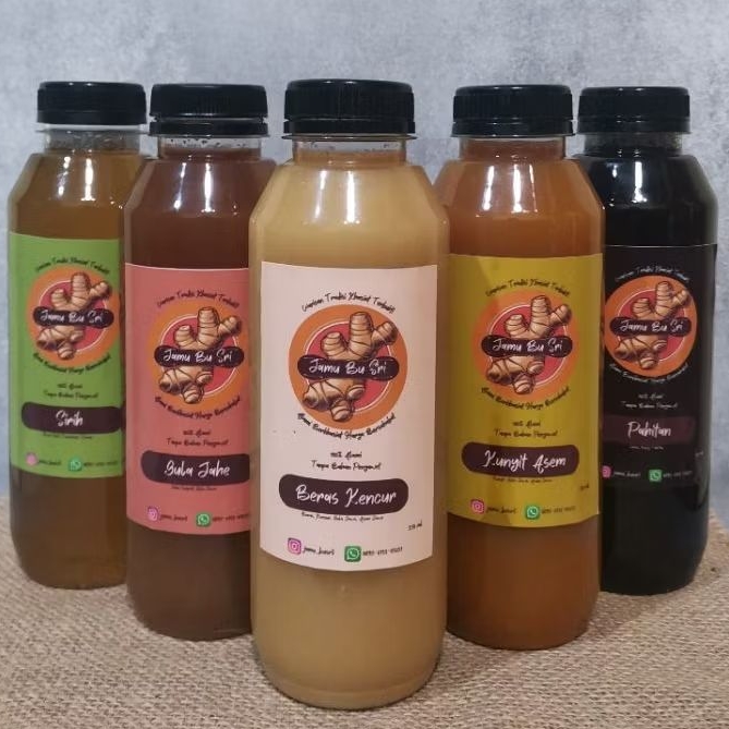 

Paket Bundling 5 botol (500 ml) Mix Jamu Bu Sri